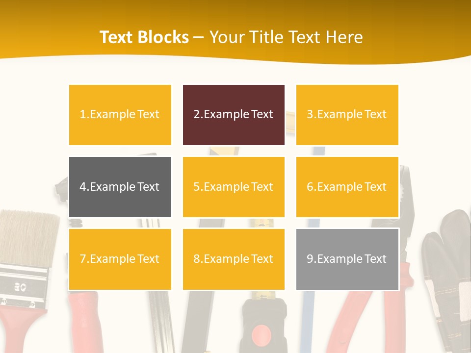 Rollmeter Satz Haus PowerPoint Template