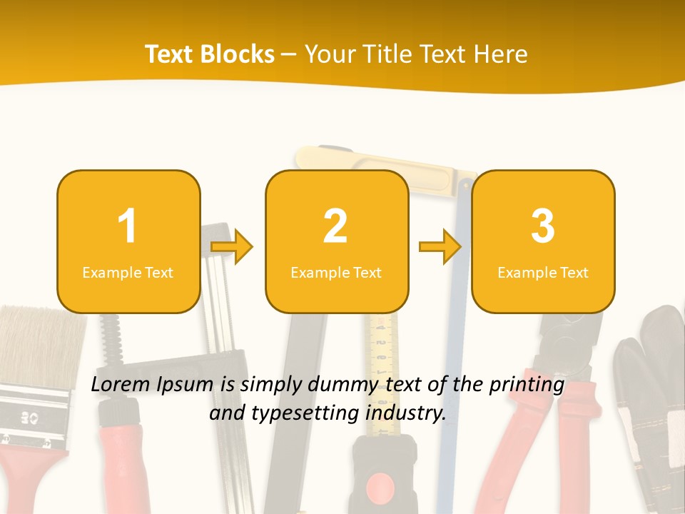 Rollmeter Satz Haus PowerPoint Template