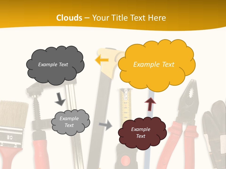 Rollmeter Satz Haus PowerPoint Template