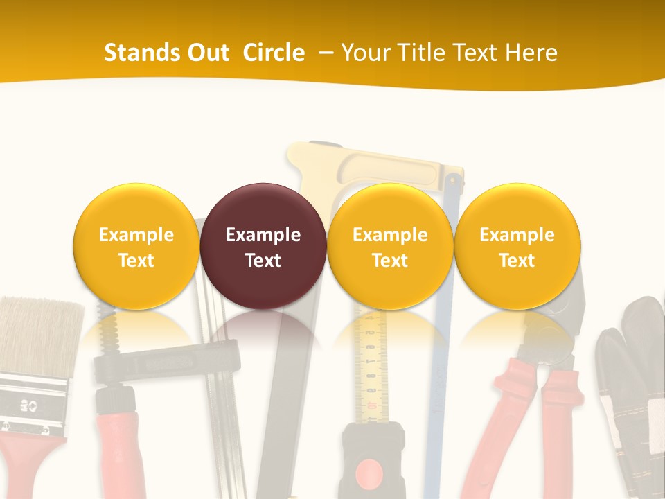 Rollmeter Satz Haus PowerPoint Template