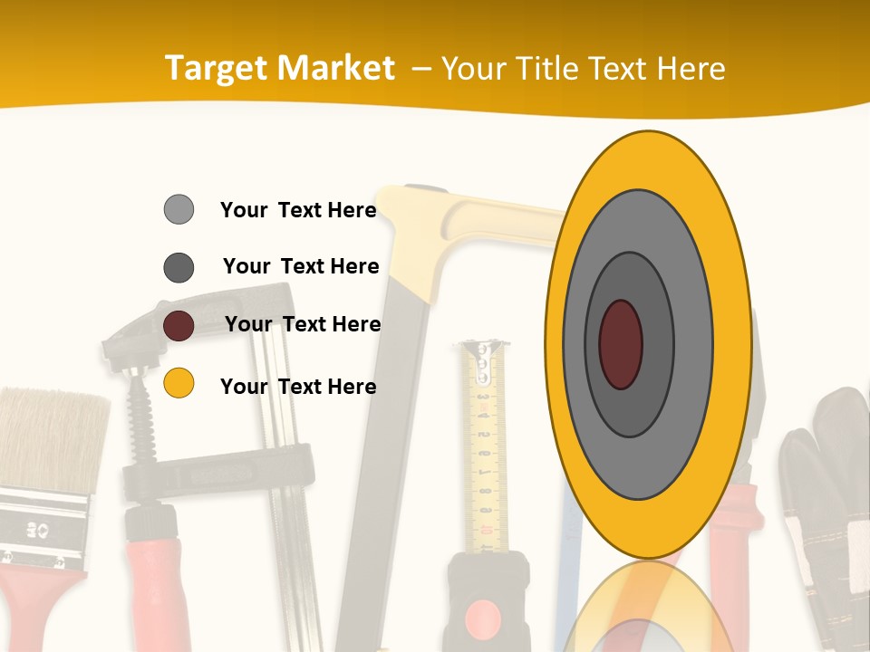 Rollmeter Satz Haus PowerPoint Template