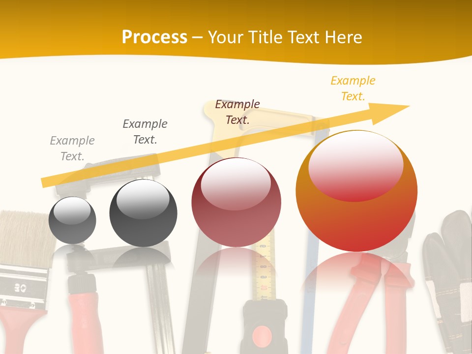 Rollmeter Satz Haus PowerPoint Template