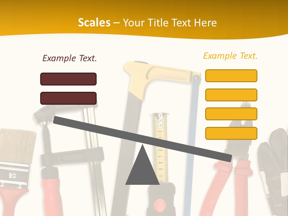 Rollmeter Satz Haus PowerPoint Template