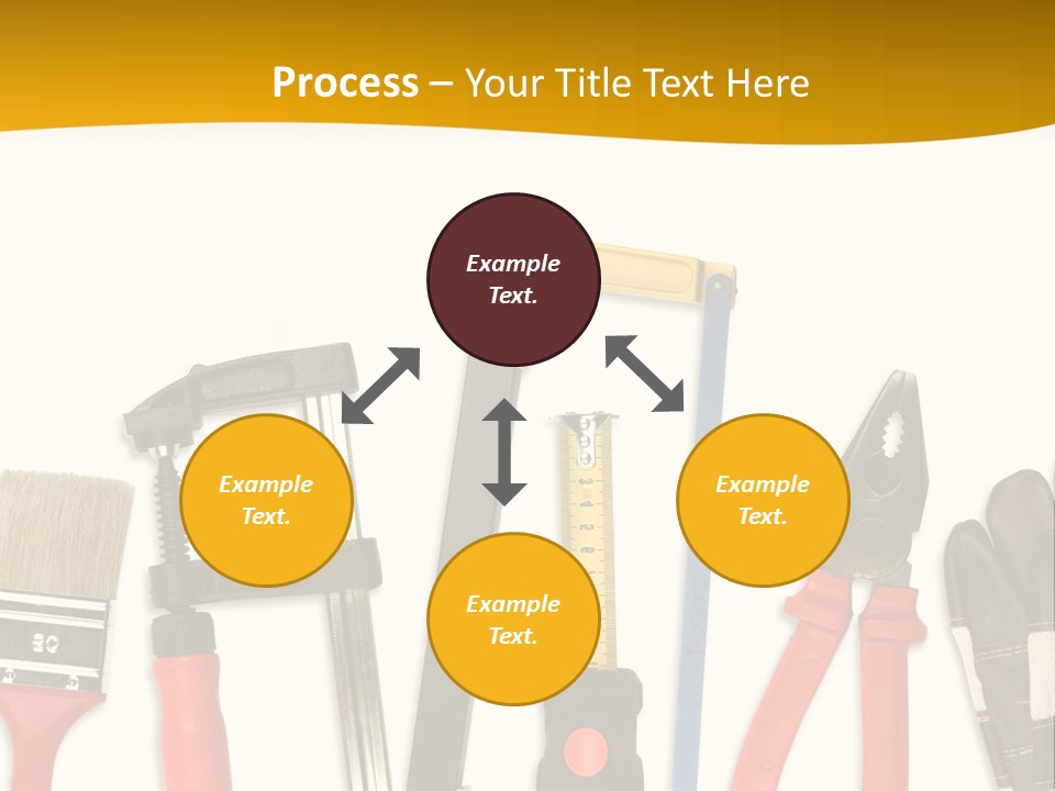 Rollmeter Satz Haus PowerPoint Template