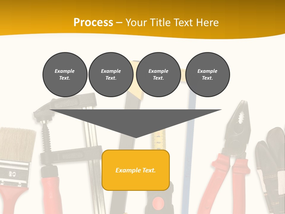 Rollmeter Satz Haus PowerPoint Template