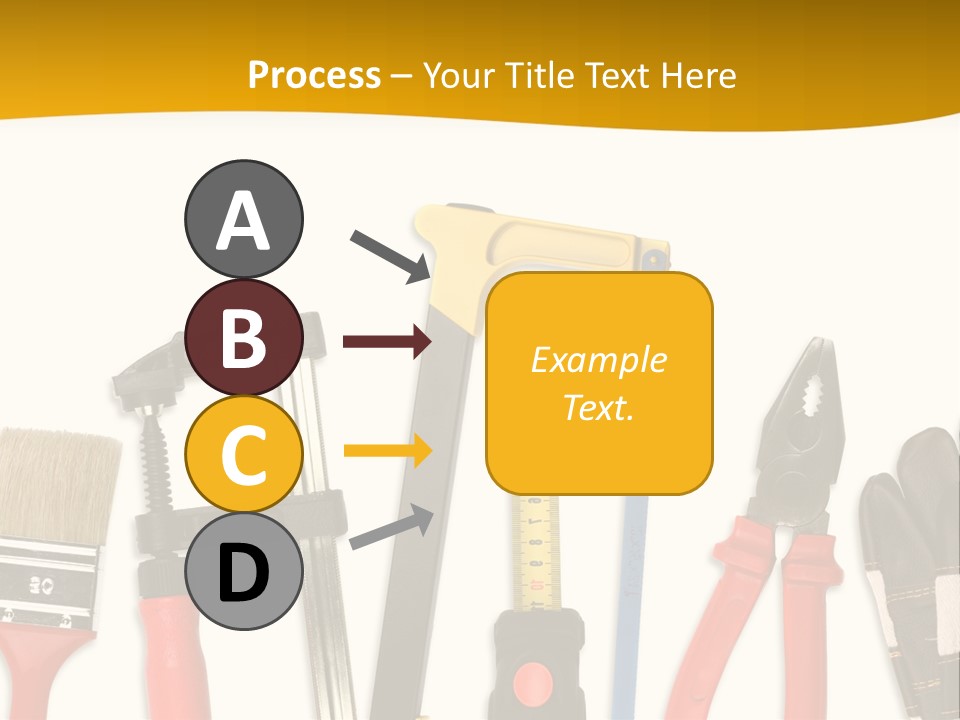 Rollmeter Satz Haus PowerPoint Template