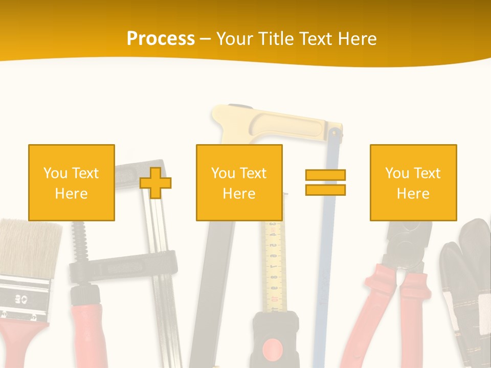 Rollmeter Satz Haus PowerPoint Template