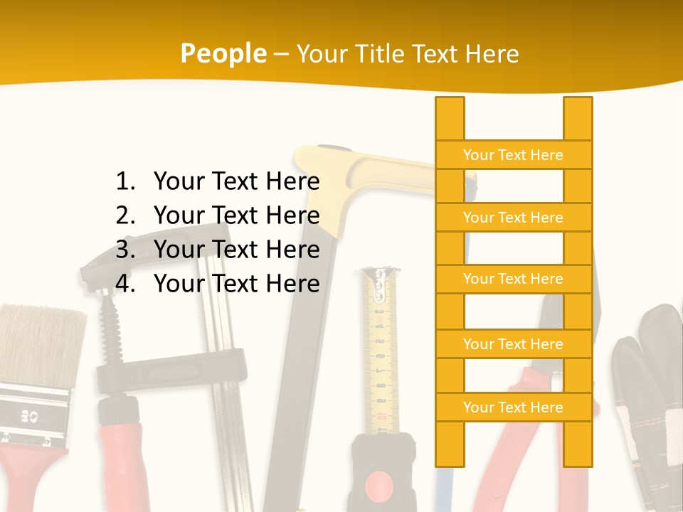 Rollmeter Satz Haus PowerPoint Template