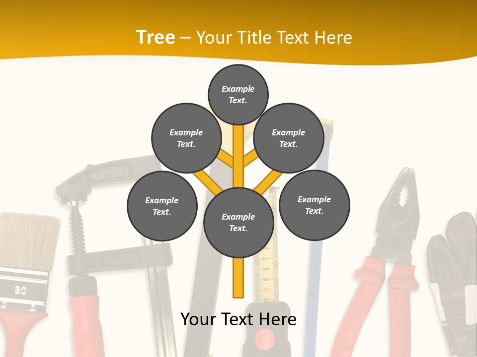 Rollmeter Satz Haus PowerPoint Template