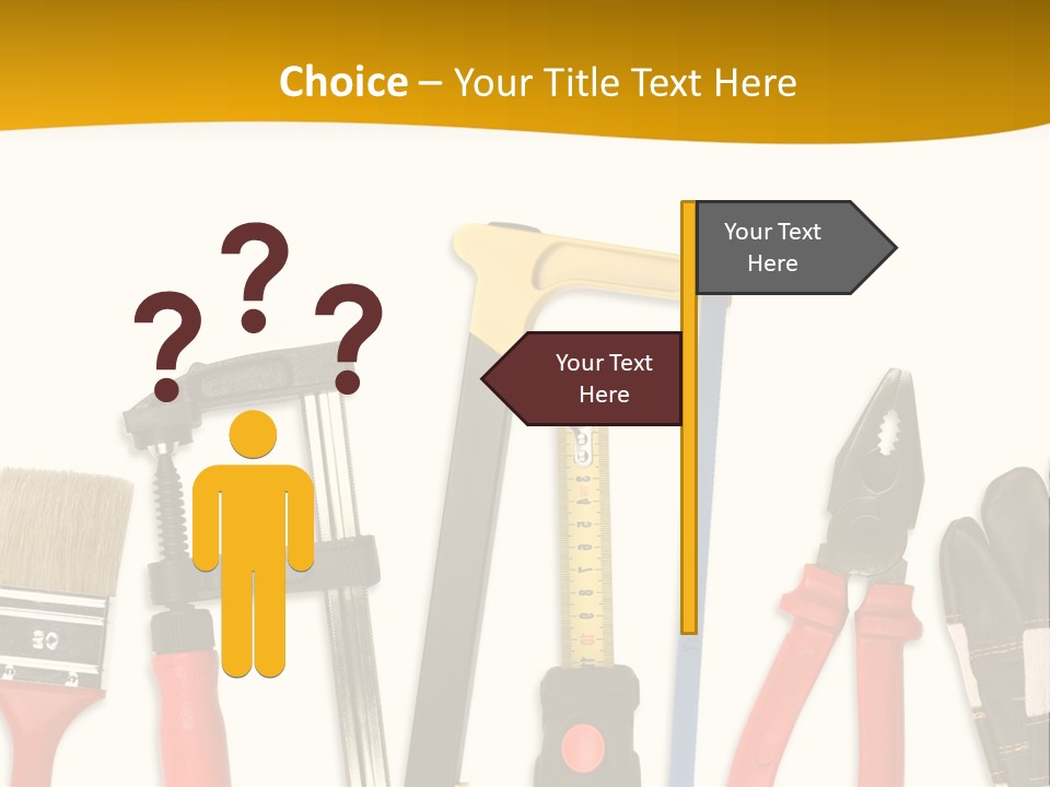 Rollmeter Satz Haus PowerPoint Template