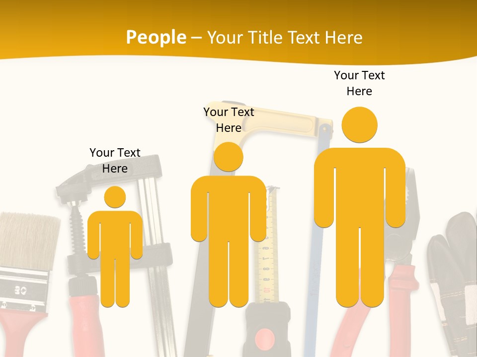 Rollmeter Satz Haus PowerPoint Template