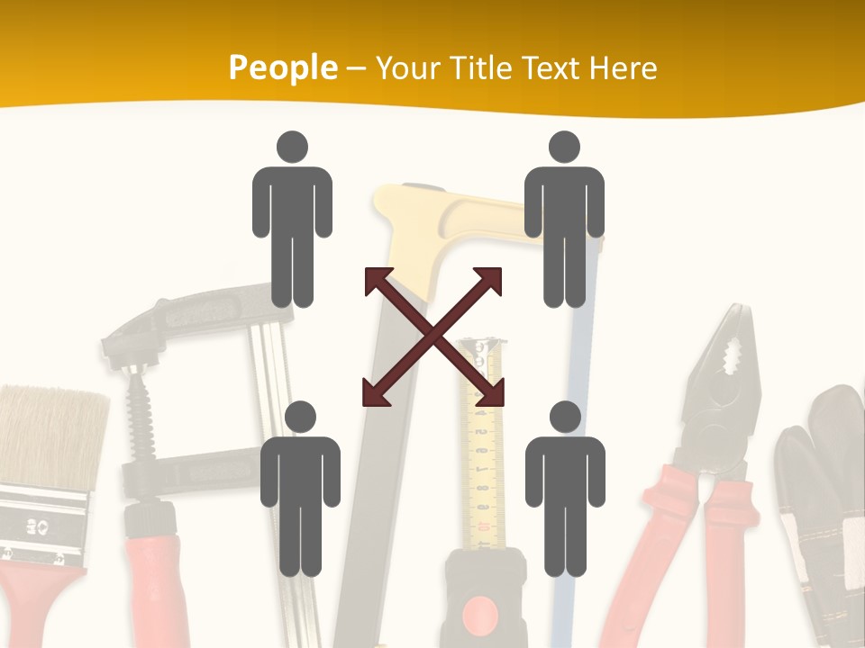 Rollmeter Satz Haus PowerPoint Template