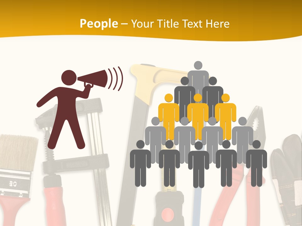 Rollmeter Satz Haus PowerPoint Template