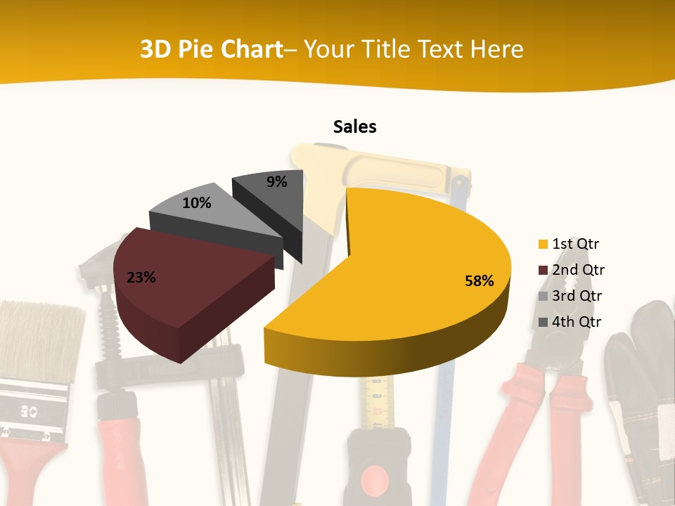Rollmeter Satz Haus PowerPoint Template