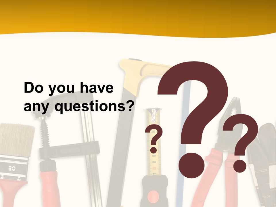 Rollmeter Satz Haus PowerPoint Template