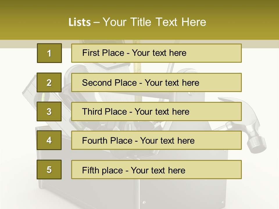Tape Tool Repair PowerPoint Template