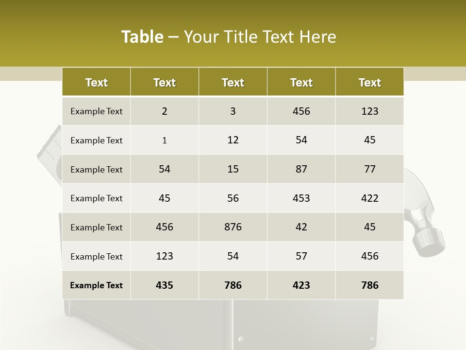 Tape Tool Repair PowerPoint Template