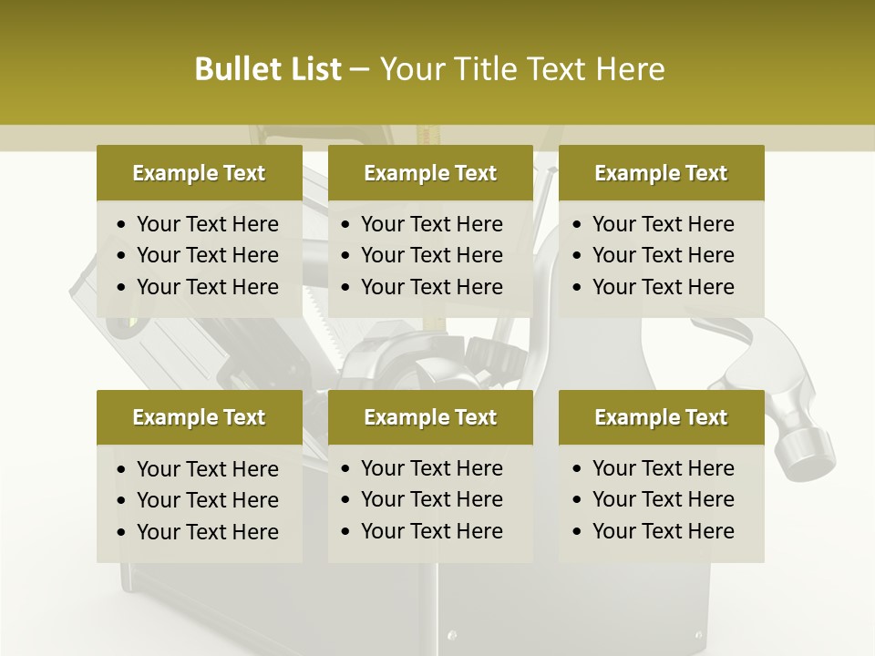 Tape Tool Repair PowerPoint Template