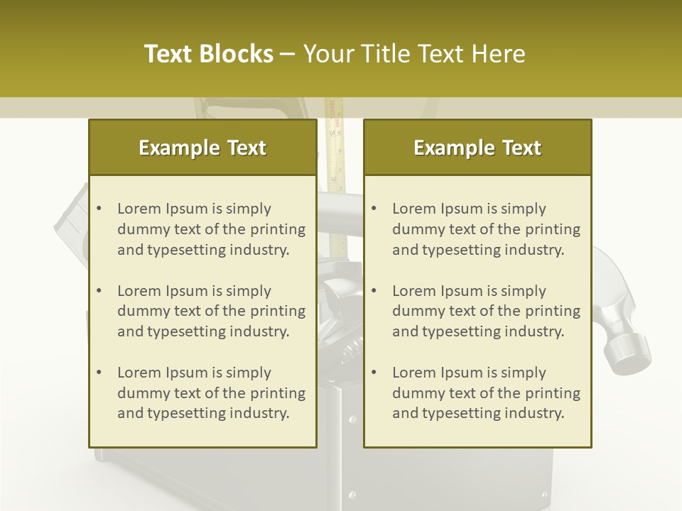 Tape Tool Repair PowerPoint Template