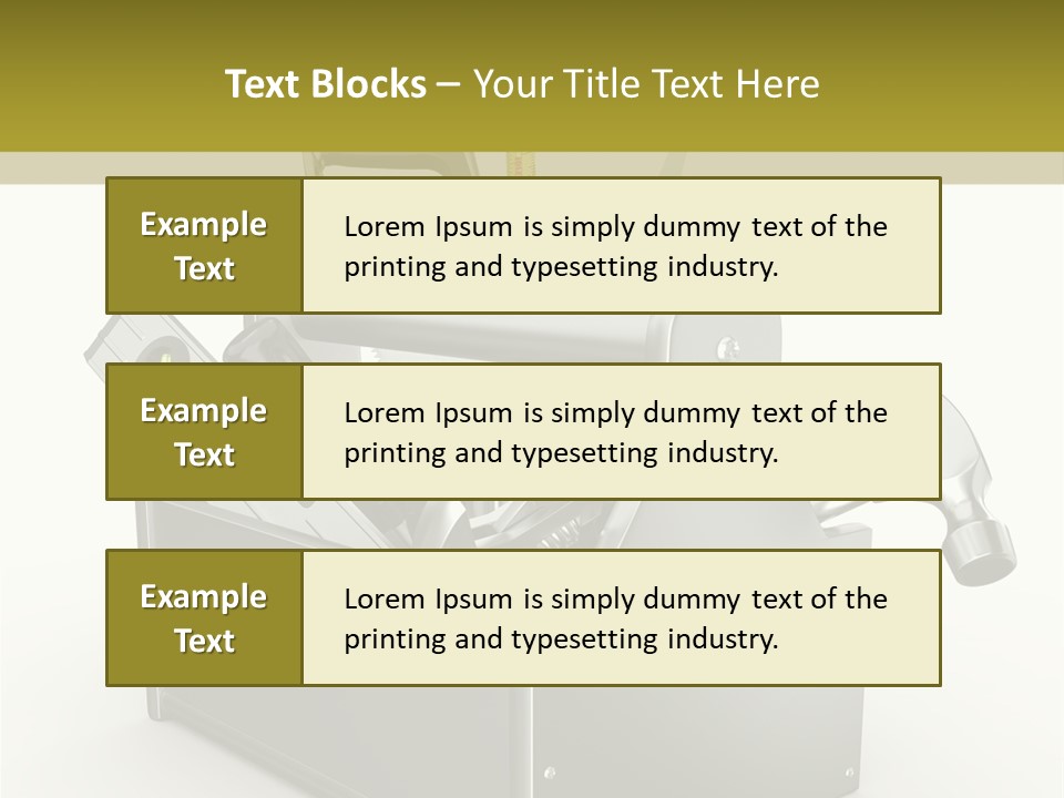 Tape Tool Repair PowerPoint Template