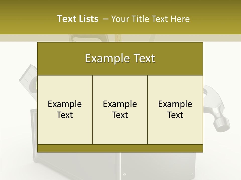 Tape Tool Repair PowerPoint Template