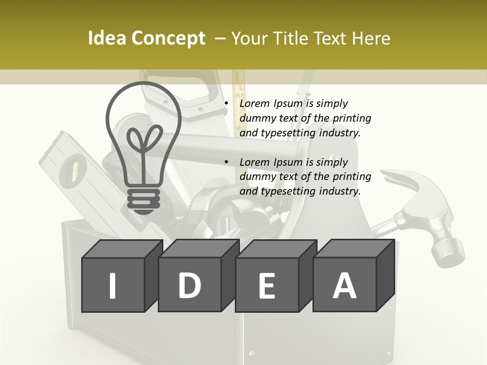 Tape Tool Repair PowerPoint Template