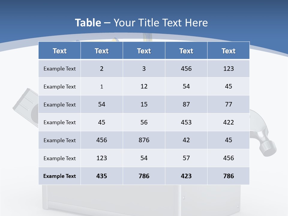 Hammer Industry Wrench PowerPoint Template