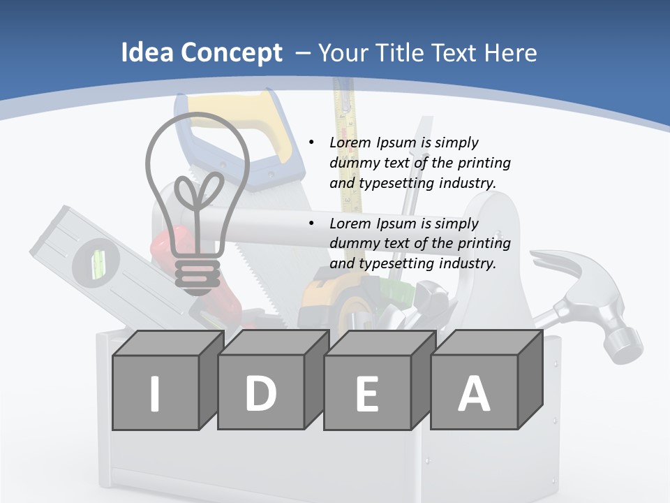 Hammer Industry Wrench PowerPoint Template