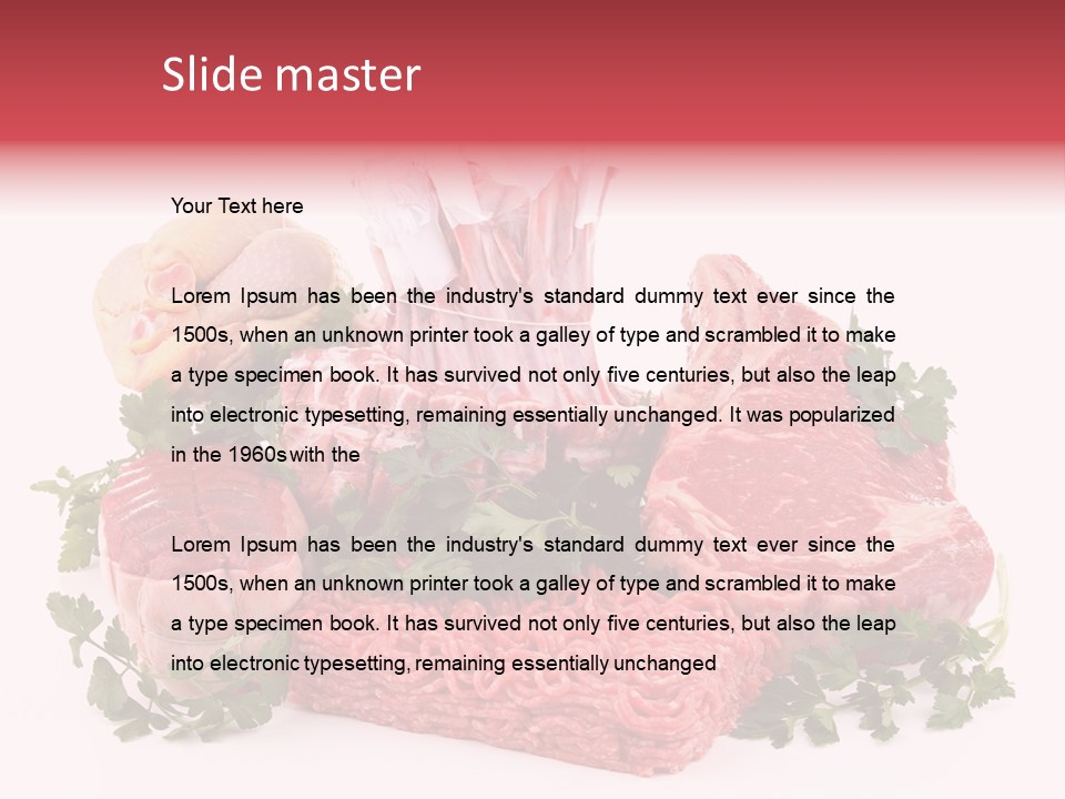 Butchery Fresh Gastronomy PowerPoint Template