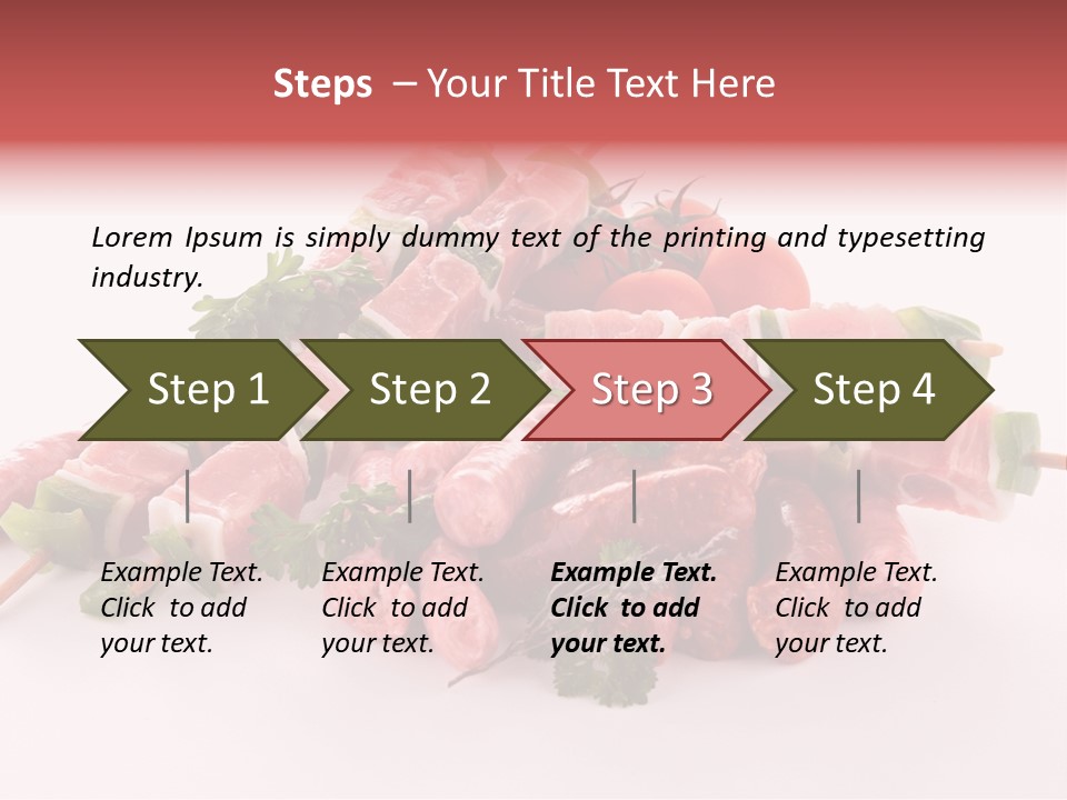 Dinner Grill Fresh PowerPoint Template