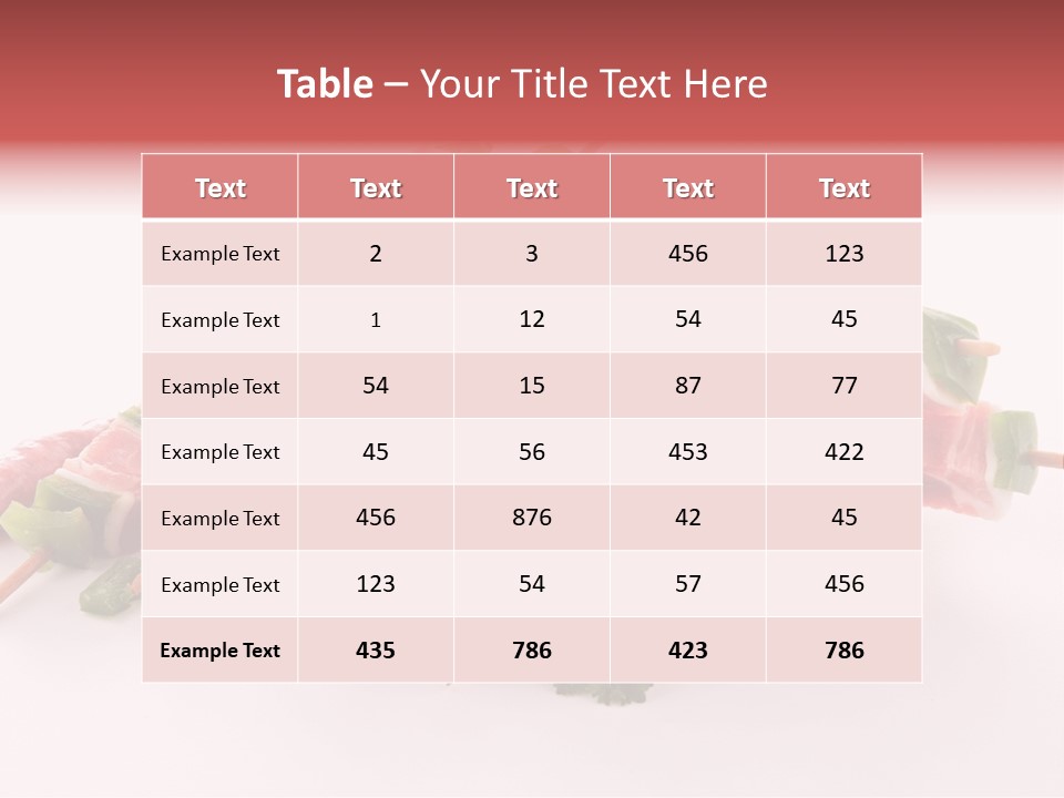 Dinner Grill Fresh PowerPoint Template