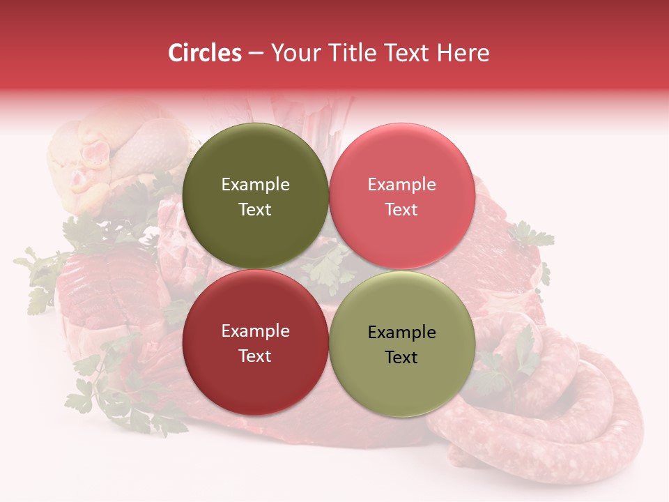 Assorted Fillet Food PowerPoint Template