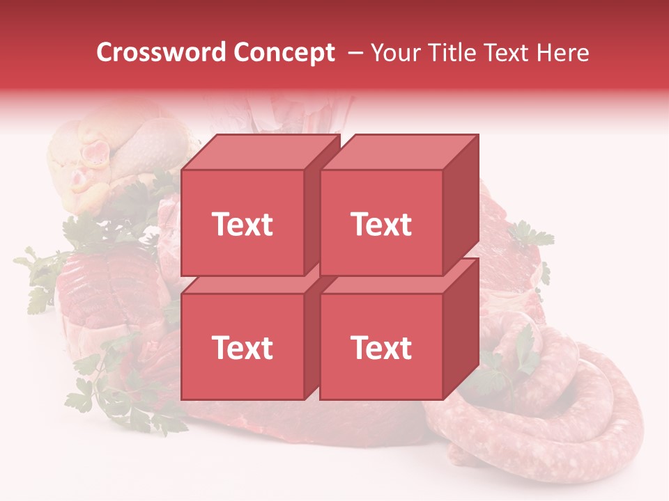 Assorted Fillet Food PowerPoint Template