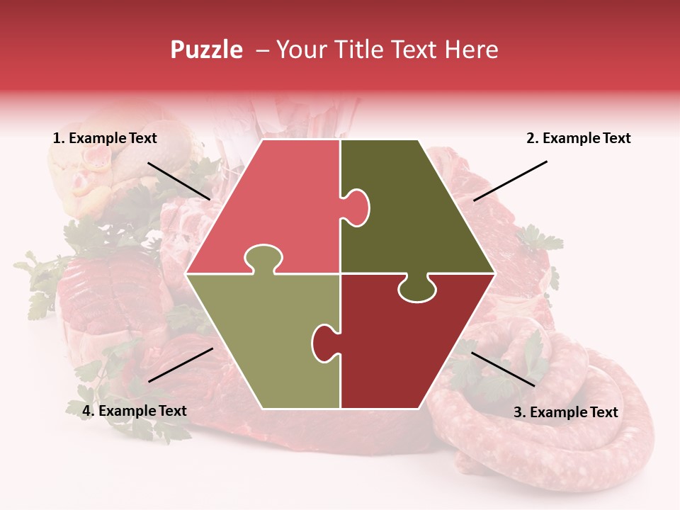 Assorted Fillet Food PowerPoint Template