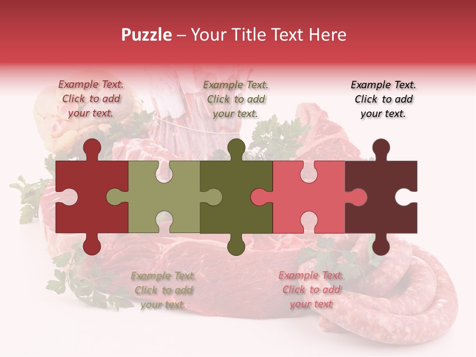 Assorted Fillet Food PowerPoint Template