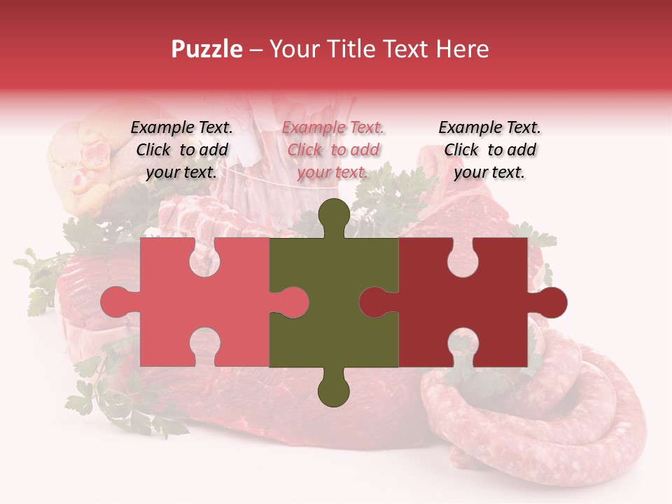 Assorted Fillet Food PowerPoint Template