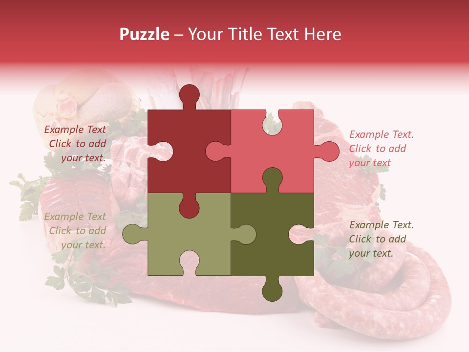 Assorted Fillet Food PowerPoint Template