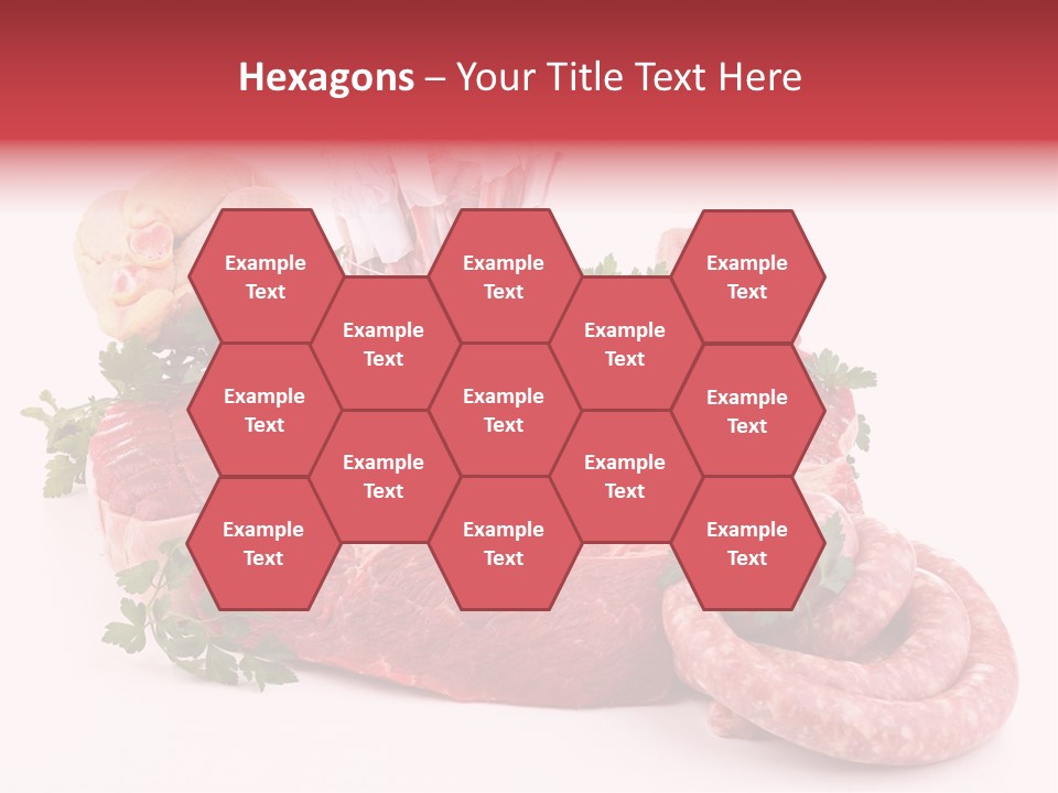 Assorted Fillet Food PowerPoint Template