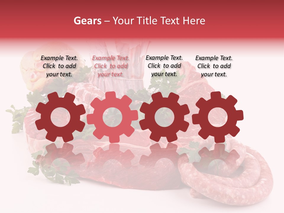 Assorted Fillet Food PowerPoint Template