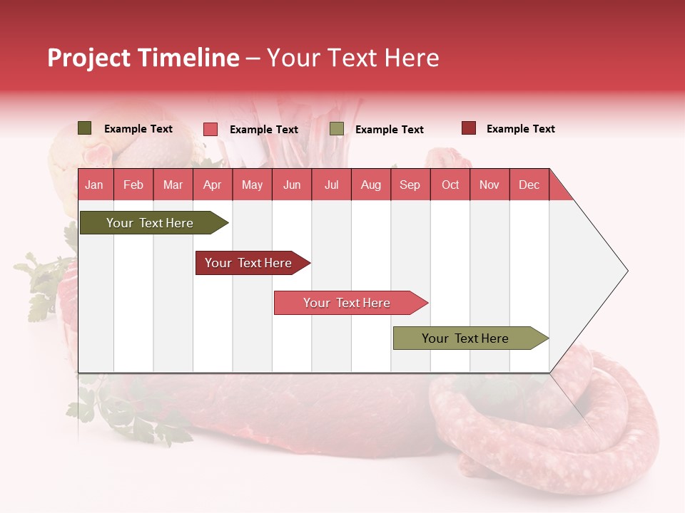 Assorted Fillet Food PowerPoint Template