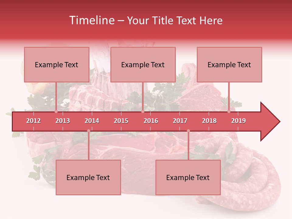 Assorted Fillet Food PowerPoint Template