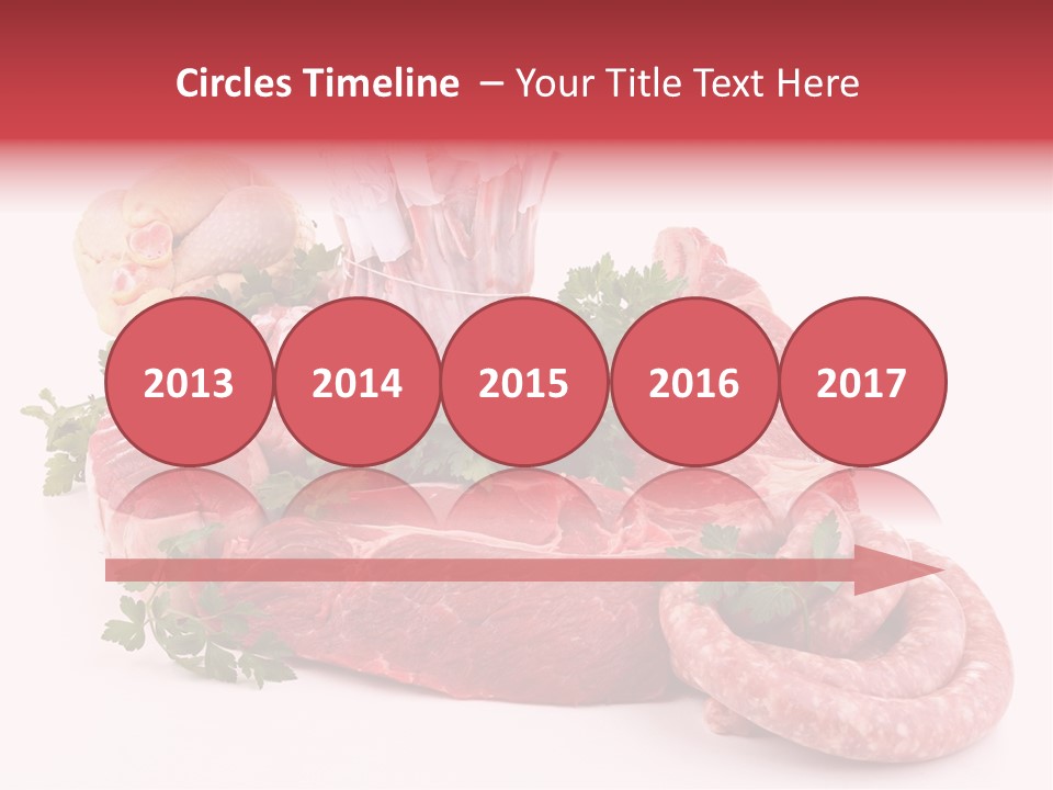 Assorted Fillet Food PowerPoint Template