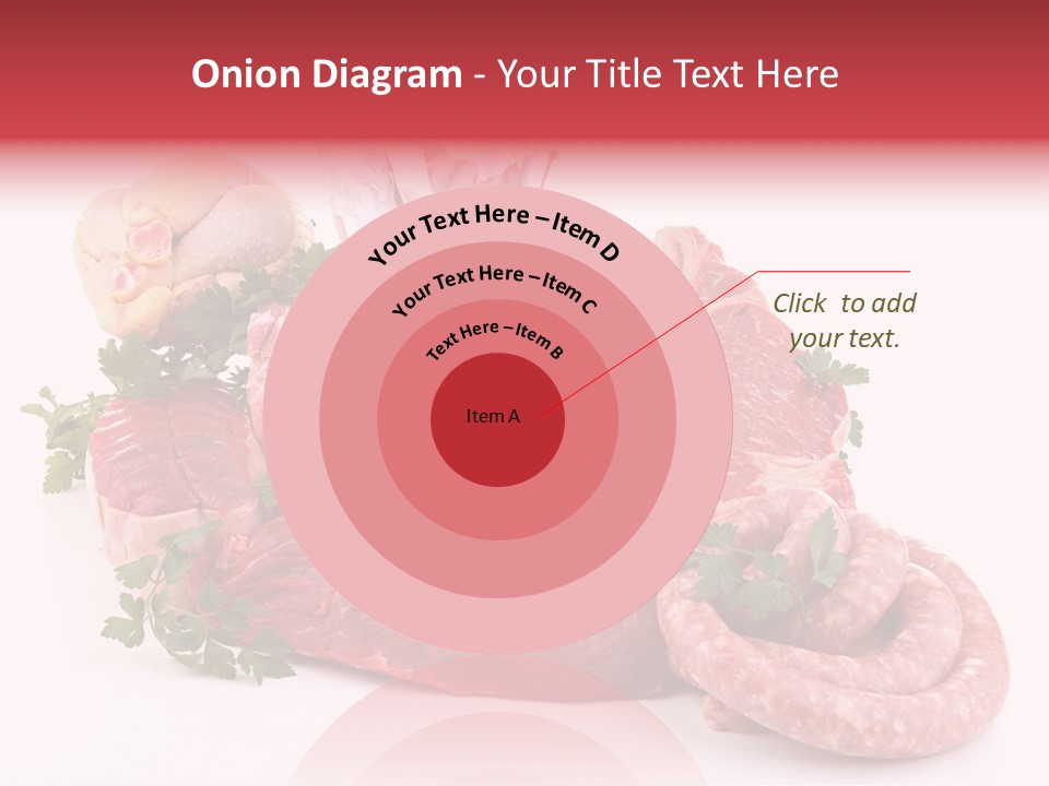 Assorted Fillet Food PowerPoint Template
