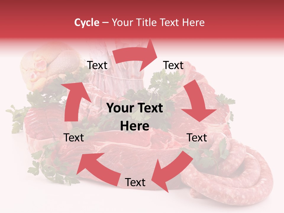 Assorted Fillet Food PowerPoint Template