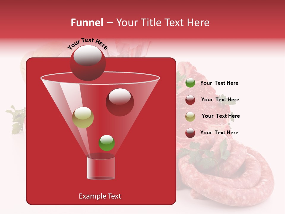 Assorted Fillet Food PowerPoint Template