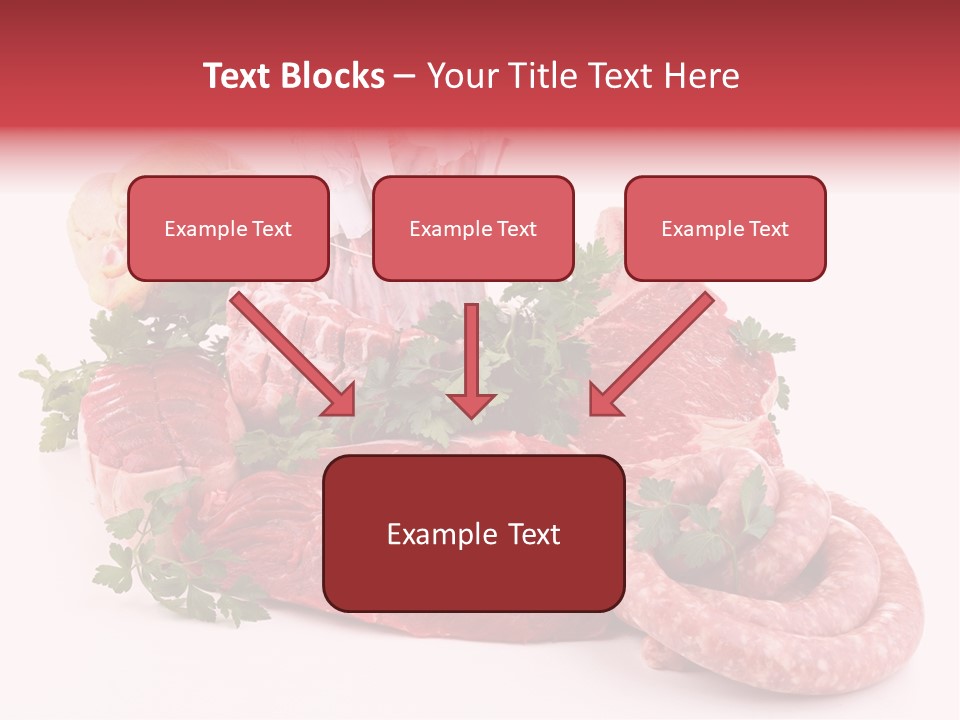 Assorted Fillet Food PowerPoint Template
