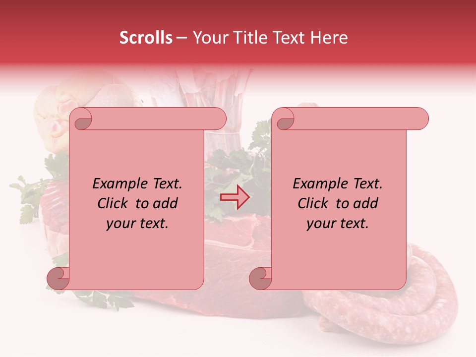 Assorted Fillet Food PowerPoint Template