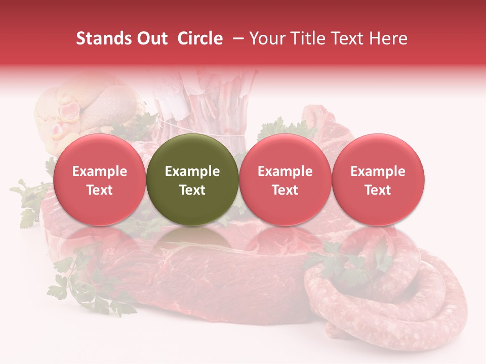 Assorted Fillet Food PowerPoint Template