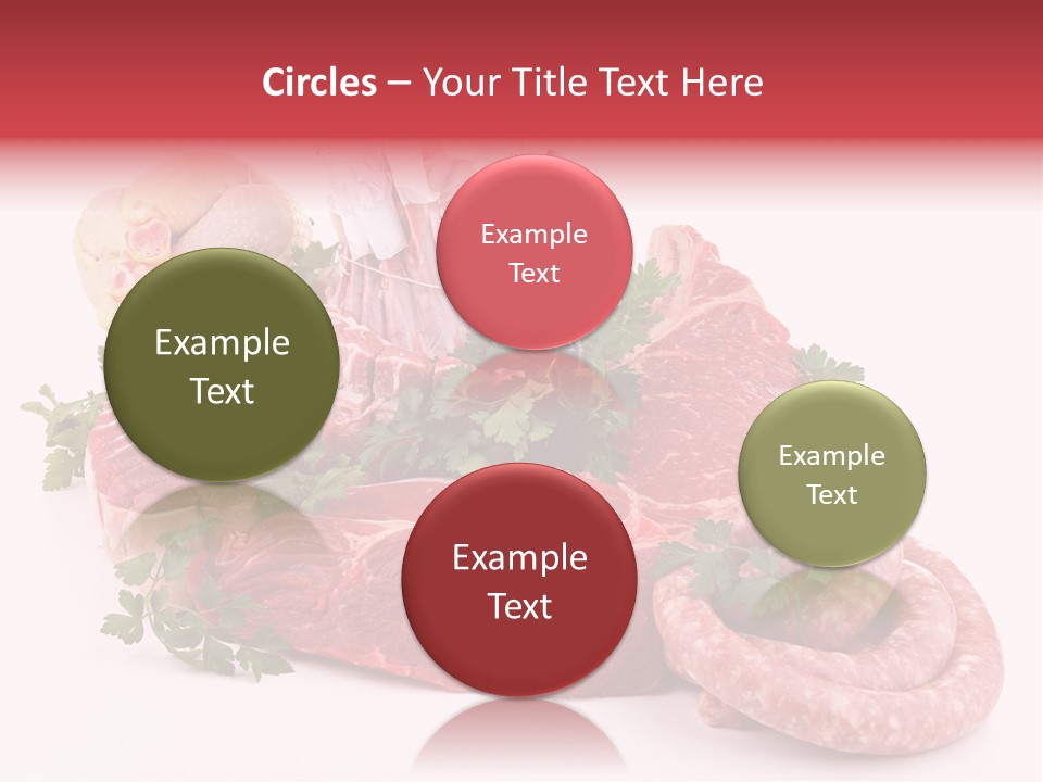 Assorted Fillet Food PowerPoint Template