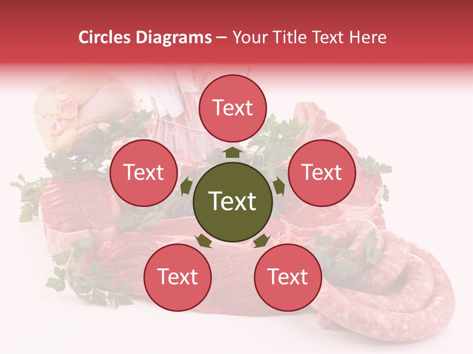 Assorted Fillet Food PowerPoint Template